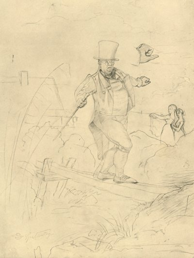 Schwierige Passage, metà-fine XIX secolo, c1924 da Carl Spitzweg