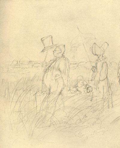 Sonntagsspaziergang, metà-fine XIX secolo da Carl Spitzweg