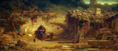 Eremita che lavora a maglia da Carl Spitzweg