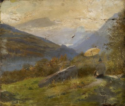 Il pittore, c.1860 da Carl Spitzweg