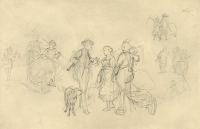 Rendezvous concordato, metà-fine XIX secolo, c1924 da Carl Spitzweg