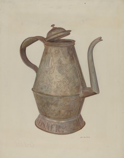 Caffettiera tedesca della Pennsylvania da Carl Strehlau