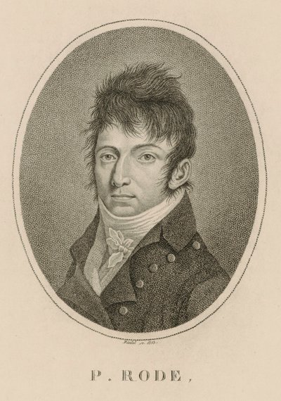 Ritratto del compositore Pierre Jacques Joseph Rode, 1813 da Carl Traugott Riedel