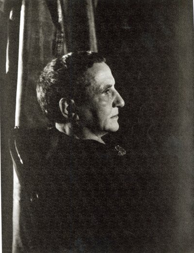 Gertrude Stein (1874-1946) 4 novembre 1934 (stampa alla gelatina d