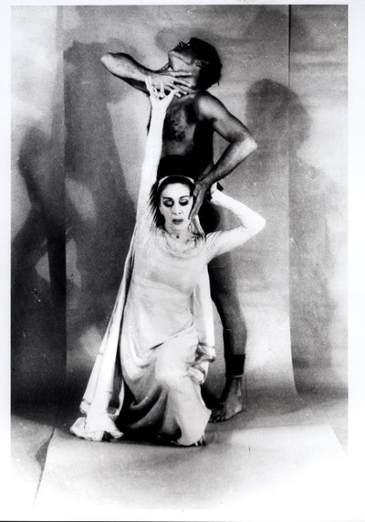 Martha Graham (1894-1991) e Bertram Ross (1920-2003) in "Visionary Recital", 27 giugno 1961 (stampa alla gelatina d