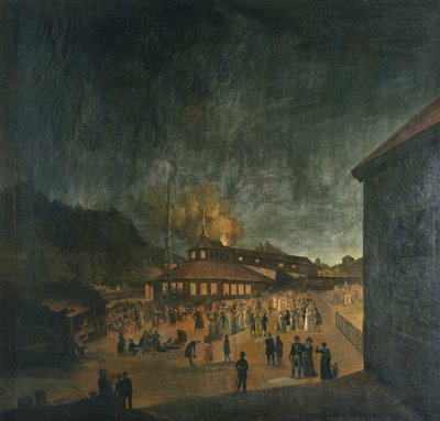 Celebrazione nazionale alla fabbrica di ferro di Bærum a mezza estate da Carl Vogt