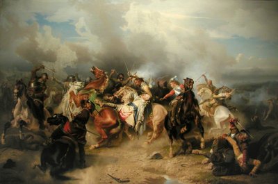 Svedese: Morte di Gustavo II Adolfo nella battaglia di Lützen Battaglia di Lützen (1632) da Carl Wahlbom
