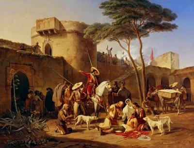 Guerriglieri spagnoli in un forte da Carl Wilhelm Freiherr von Heideck