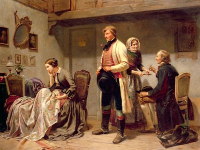 Un brindisi alla coppia fidanzata da Carl Wilhelm Huebner