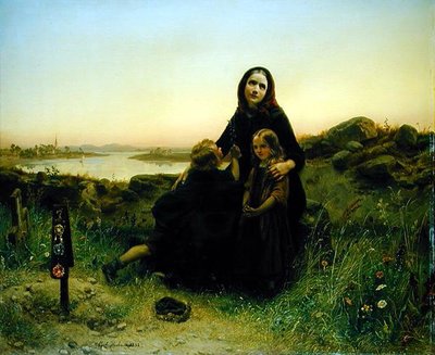 La vedova in lutto da Carl Wilhelm Huebner