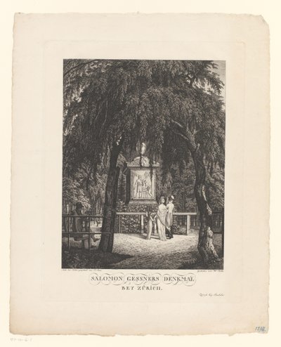 Monumento per Salomon Gessner vicino a Zurigo da Carl Wilhelm Kolbe (I)