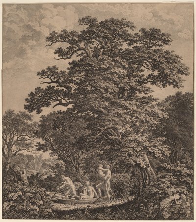 Paesaggio con nudi che salgono su una barca da Carl Wilhelm Kolbe