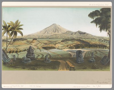 Veduta del monte Sumbing a Giava da Carl Wilhelm Mieling (possibly)