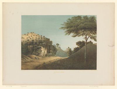 Veduta di un paesaggio a Gunung Sewu da Carl Wilhelm Mieling (possibly)