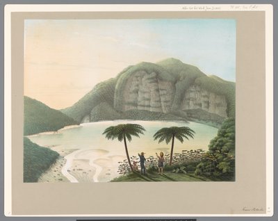 Lago craterico del vulcano Patocha a Giava da Carl Wilhelm Mieling (possibly)