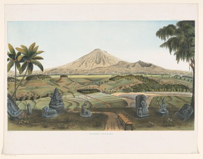 Vulcano Sumbing a Giava da Carl Wilhelm Mieling (possibly)