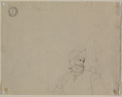 Soldato in un paesaggio, secondo quarto del XIX secolo da Carl Wilhelm Tischbein