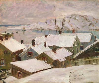 Fiskebackskil in Inverno, 1899 da Carl Wilhelm Wilhelmson