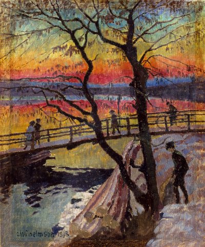 Il ponticello, Lidingobron da Carl Wilhelm Wilhelmson