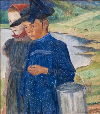 Due Ragazze sulla Strada da Carl Wilhelm Wilhelmson