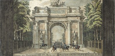 Festival a Catherinehof, 1824-1825 da Carl von Hampeln