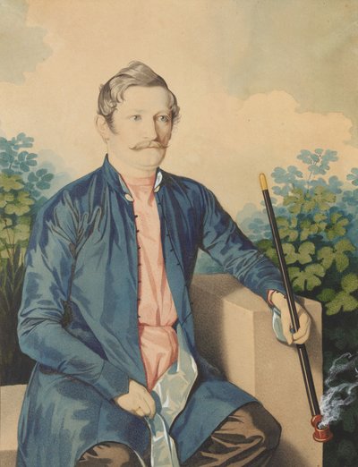 Ritratto di A.A. Chizhov, c. 1846 da Carl von Hampeln