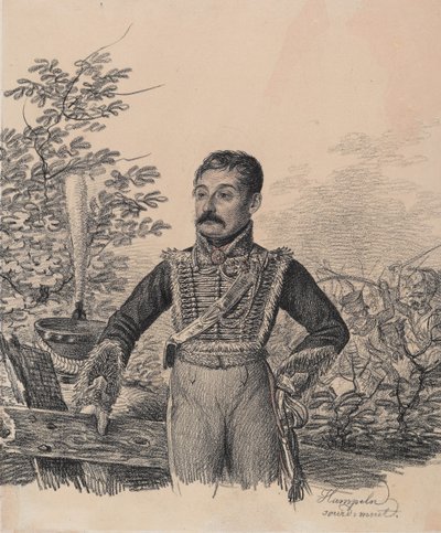 Ritratto di Akim Vasilyevich Duvanov, primi anni 1820 da Carl von Hampeln