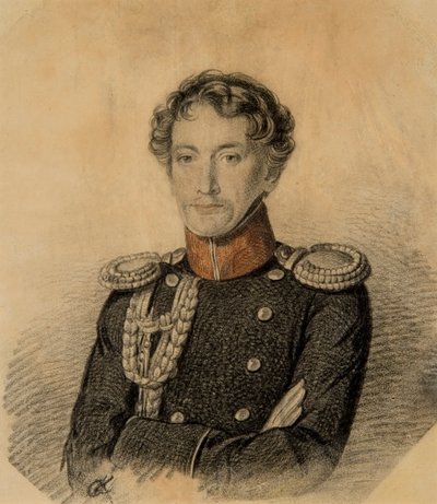 Ritratto di Alexander Ivanovich Dmitriev-Mamonov 1787-1836, primi anni 1820 da Carl von Hampeln