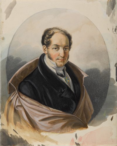 Ritratto di Alexander Ivanovich Lorer da Carl von Hampeln