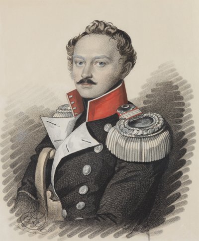 Ritratto di Alexander Stepanovich Talyzin 1795-1858, Fine anni 1820 da Carl von Hampeln