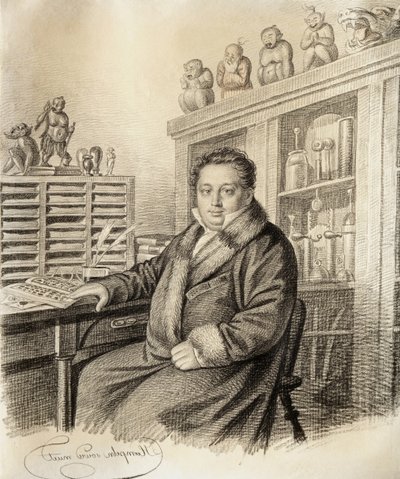 Ritratto del Barone Paul Ludwig Schilling von Cannstatt 1786-1837, prima del 1822 da Carl von Hampeln