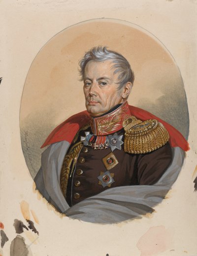 Ritratto del conte Pyotr Petrovich Konovnitsyn da Carl von Hampeln