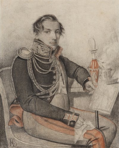 Ritratto del conte Pyotr Petrovich Konovnitsyn 1803-1830, primi anni 1820 da Carl von Hampeln