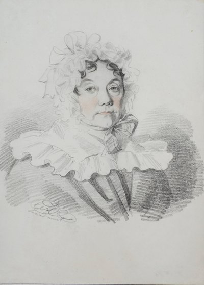 Ritratto di Maria Ivanovna Rimskaya-Korsakova, nata Naumova 1764-1832, 1820s da Carl von Hampeln