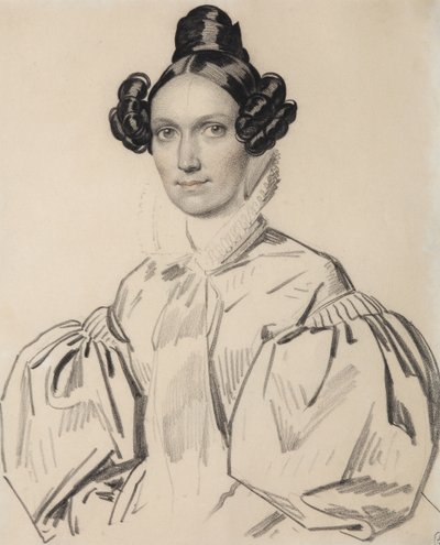 Ritratto di Olga Nikolaevna Talyzina, nata Zubova 1803-1882, primi anni 1830 da Carl von Hampeln