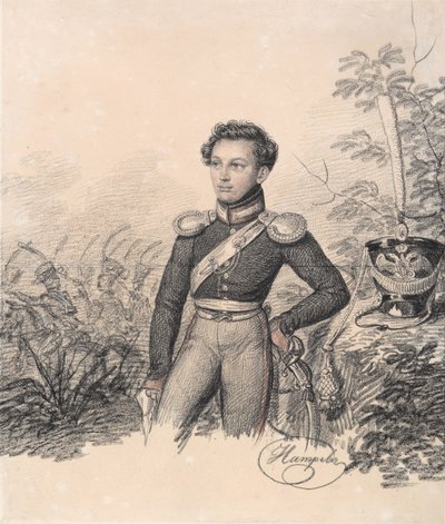 Ritratto di Pavel Kotlubitsky, fine degli anni 1810 da Carl von Hampeln