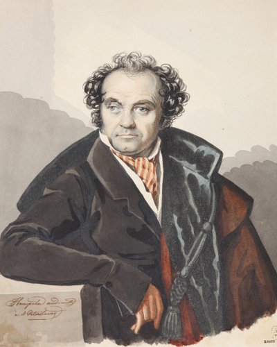 Ritratto di Sergey Dmitryevich Lvov 1781-1857, anni 1820 da Carl von Hampeln