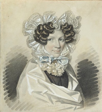Ritratto di Sofia Kharitonovna Mudrova 1786-1833, 1820s da Carl von Hampeln