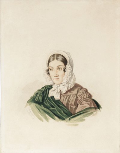 Ritratto di Tatiana Petrovna Lvova 1789-1848, nata Poltoratskaya, anni 1830 da Carl von Hampeln