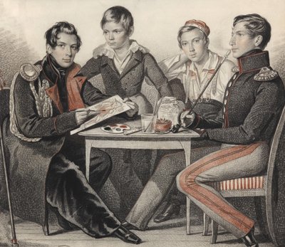 Ritratto dei fratelli Konovnitsyn da Carl von Hampeln