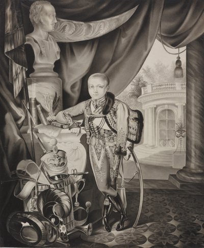 Ritratto del principe ereditario Alessandro Nikolaevič da Carl von Hampeln