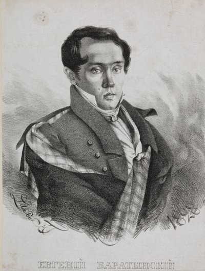 Ritratto del poeta Yevgeny Abramovich Baratynsky da Carl von Hampeln