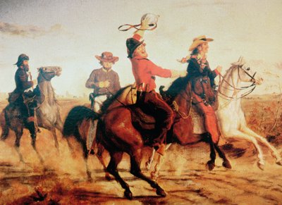 I Texas Rangers di Terry, c.1845 da Carl von Iwonski