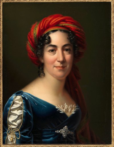 Ritratto della scrittrice Caroline Pichler 1769-1843, 1818 da Carl von Sales