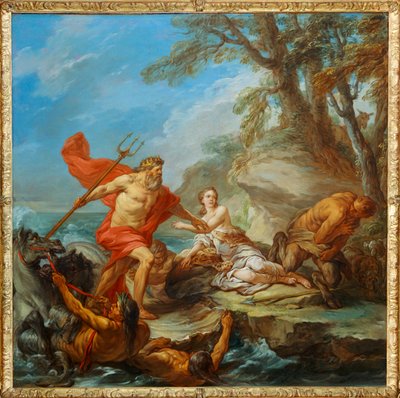Nettuno e Amymone. Verso ... da Carle Vanloo