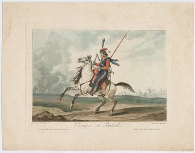 Cosacco in battaglia da Carle Vernet
