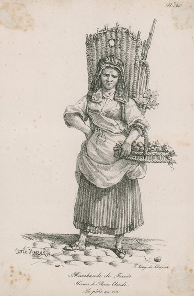 Venditrice di frutta da Carle Vernet