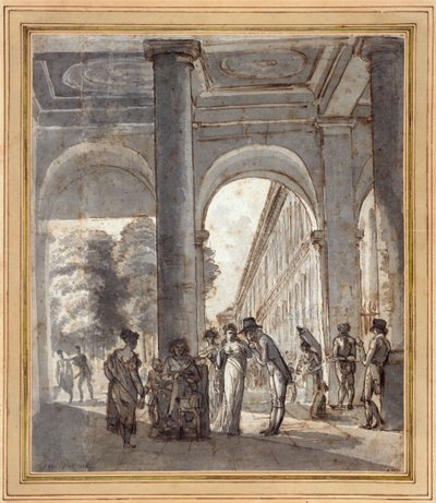 Il Palazzo Reale nel 1810 da Carle Vernet