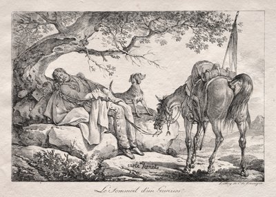 Il soldato dormiente da Carle Vernet