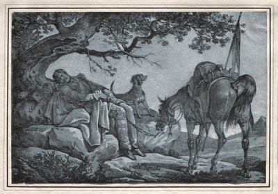 Il soldato dormiente da Carle Vernet